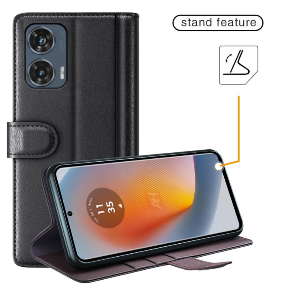 Lederhüllen Für Motorola Edge 50 Fusion Leder
