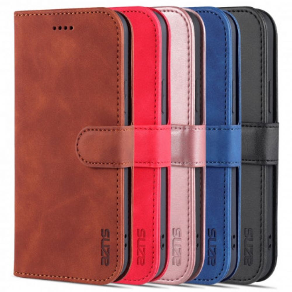 Flip Case Für iPhone 13 Azns Kunstleder
