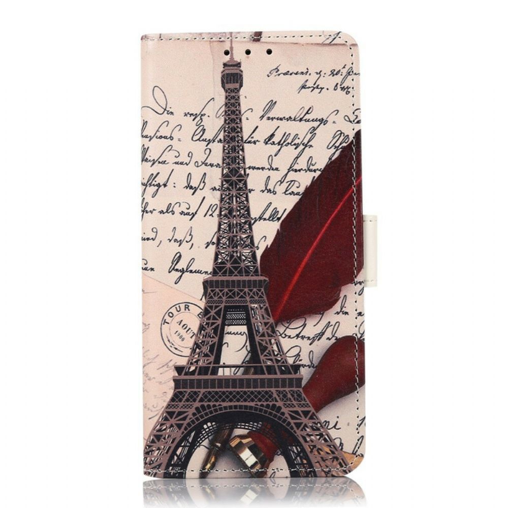 Flip Case Für iPhone 13 Eiffelturm Des Dichters