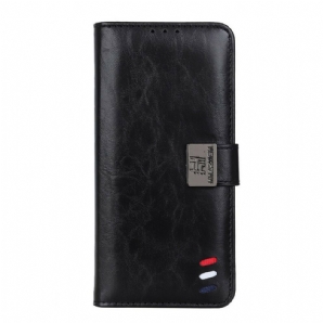 Flip Case Für iPhone 13 Tricolor Vintage-leder-effekt