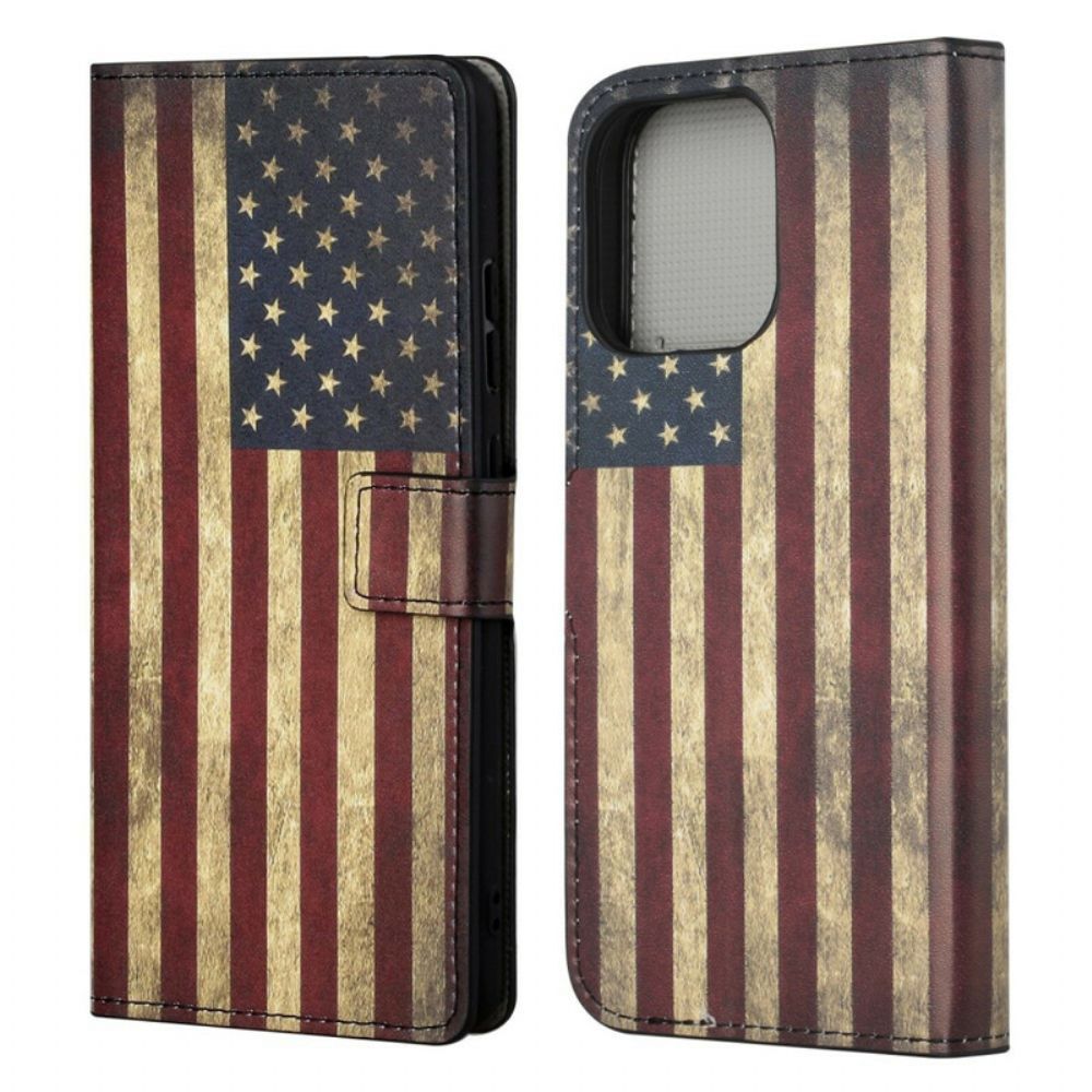 Flip Case Für iPhone 13 Usa-flagge