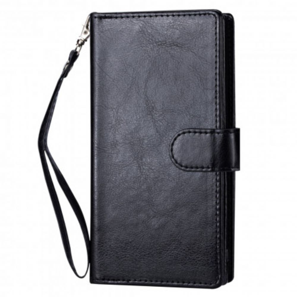 Hülle Flip Case Für iPhone 13 Abnehmbarer Kartenhalter Für 9 Karten