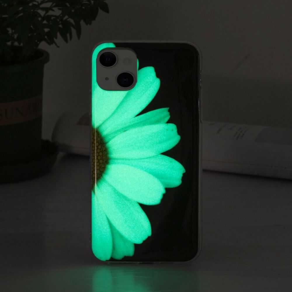 Hülle Für iPhone 13 Fluoreszierende Blumenserie