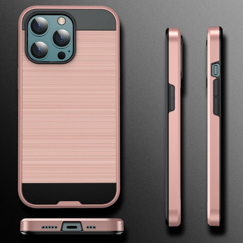 Hülle Für iPhone 13 Gebürstete Kohlefaser