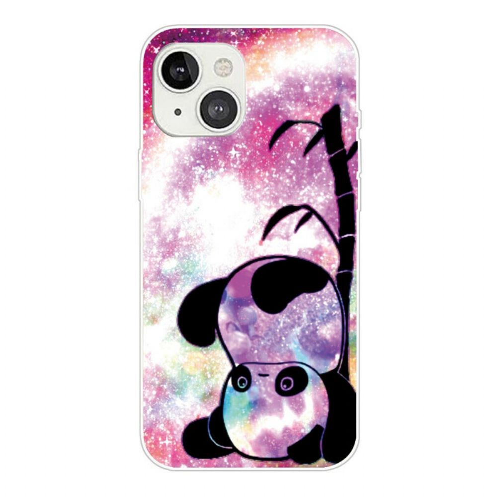 Hülle Für iPhone 13 Panda Und Bambus