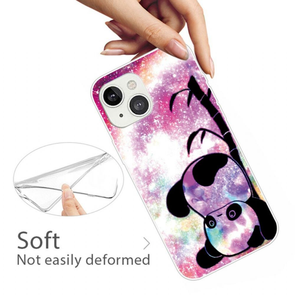 Hülle Für iPhone 13 Panda Und Bambus