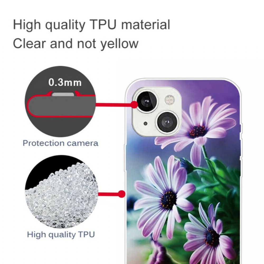 Hülle Für iPhone 13 Realistische Blumen