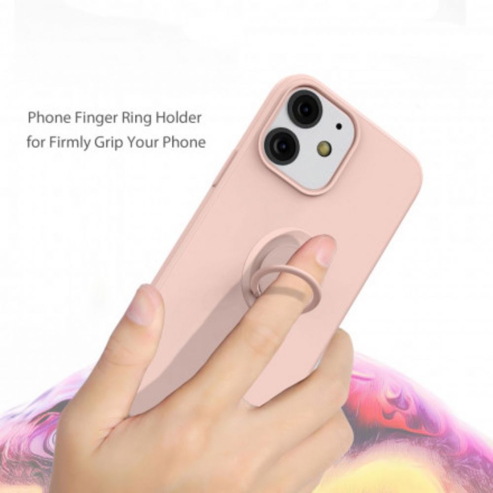 Hülle Für iPhone 13 Silikon Mit Halterung Und Lanyard