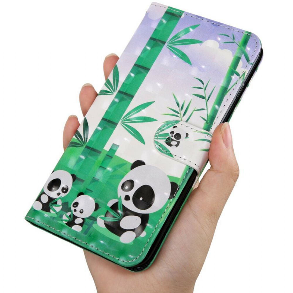 Lederhüllen Für iPhone 13 Lichtpunkt-pandas