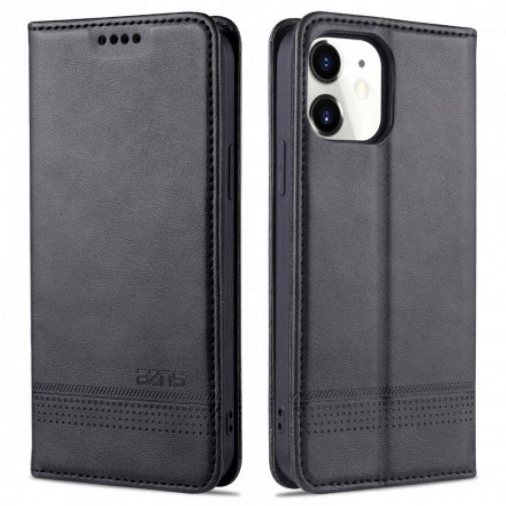 Schutzhülle Für iPhone 13 Flip Case Azns Lederstil