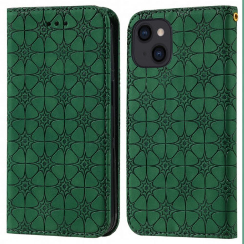 Schutzhülle Für iPhone 13 Flip Case Barockblumen