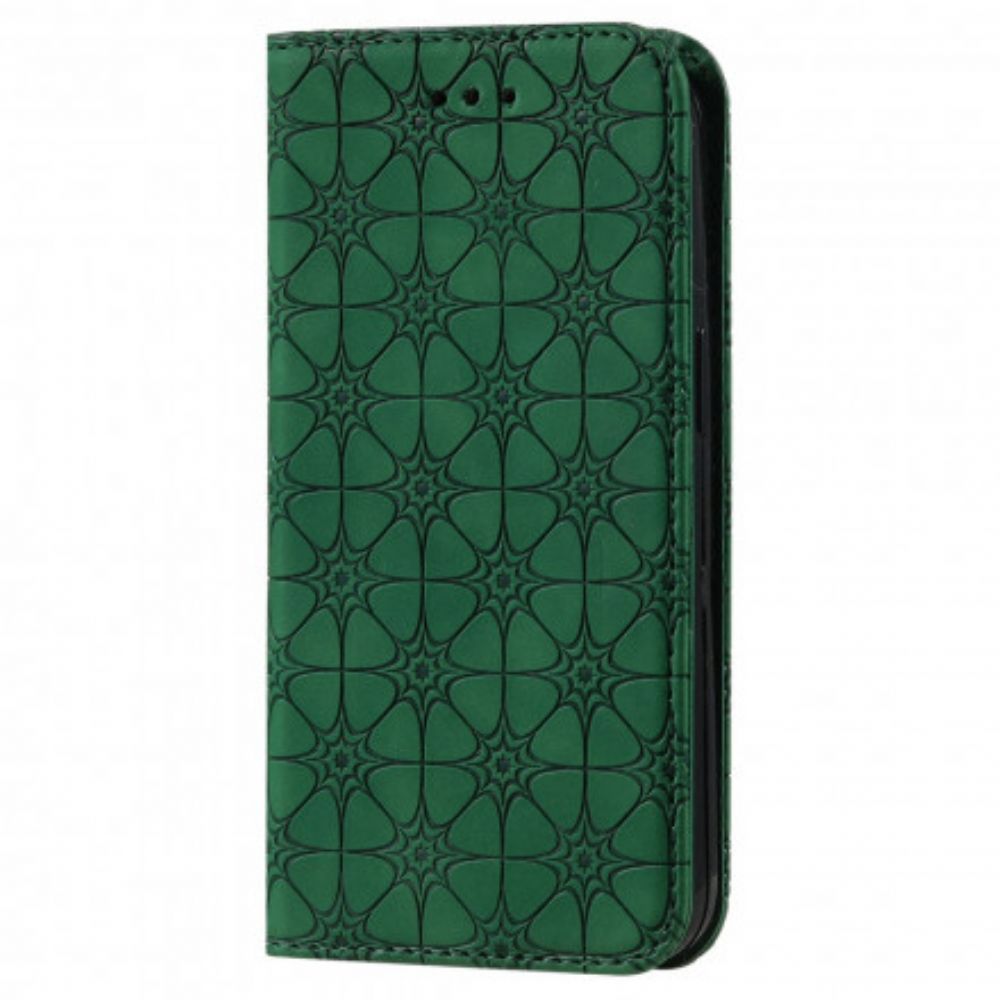 Schutzhülle Für iPhone 13 Flip Case Barockblumen
