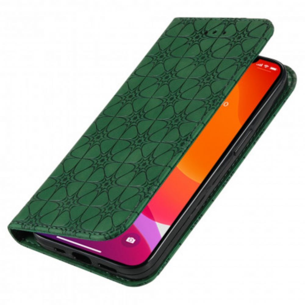 Schutzhülle Für iPhone 13 Flip Case Barockblumen