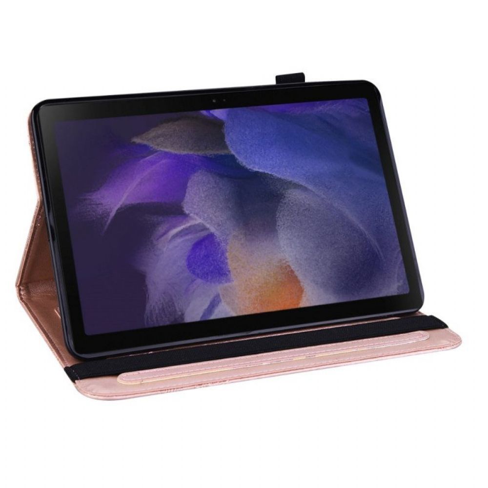 Case Für Samsung Galaxy Tab A8 (2024) Blumendesign