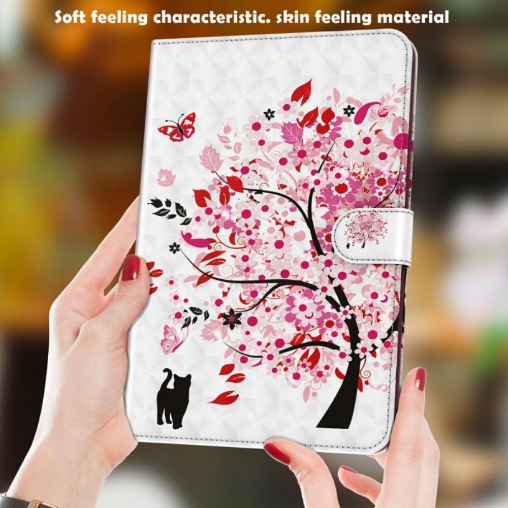 Flip Case Für Samsung Galaxy Tab A8 (2024) Baum Und Katze