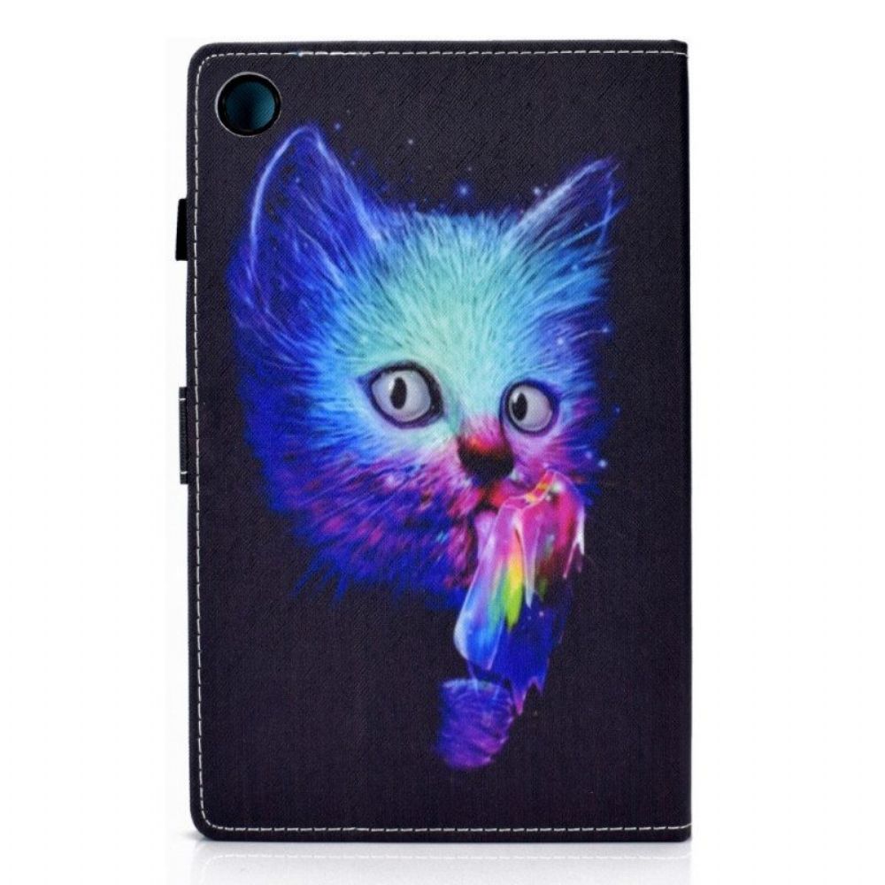 Flip Case Für Samsung Galaxy Tab A8 (2024) Psychokatze