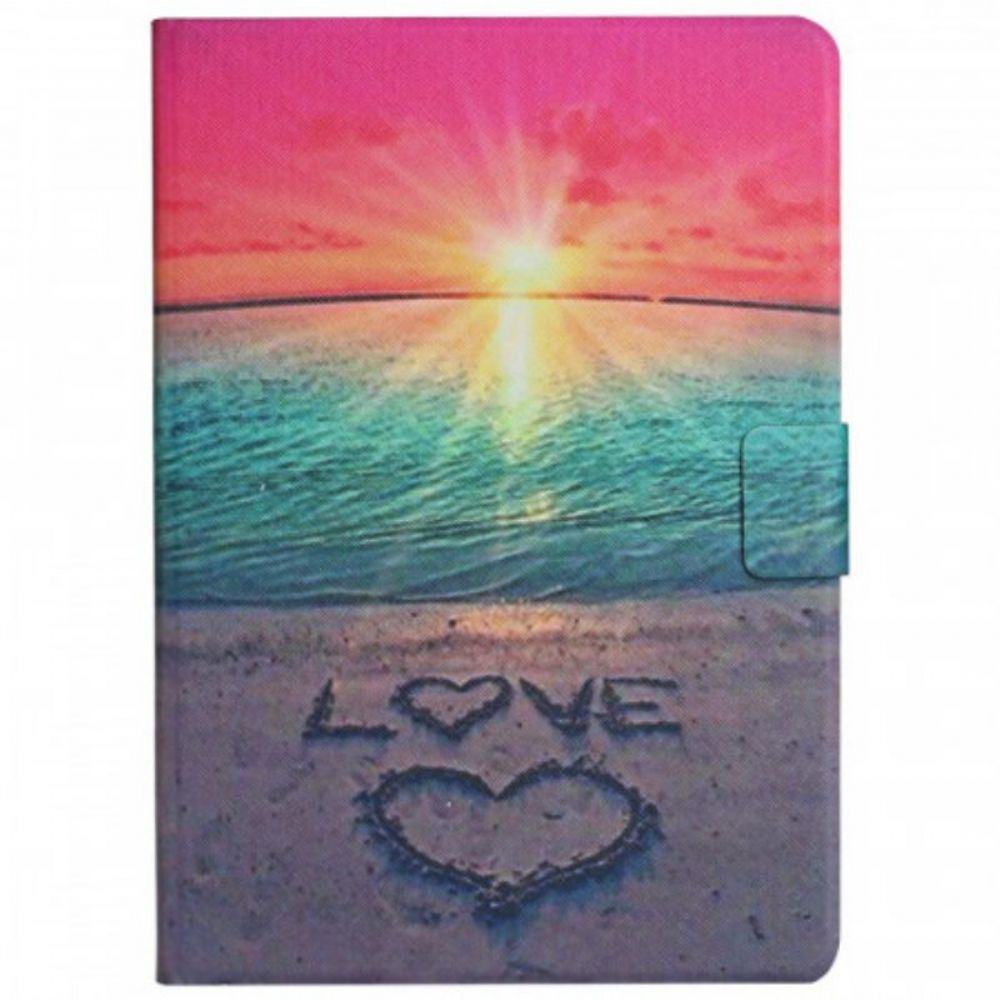 Flip Case Für Samsung Galaxy Tab A8 (2024) Sonnenuntergangsliebe