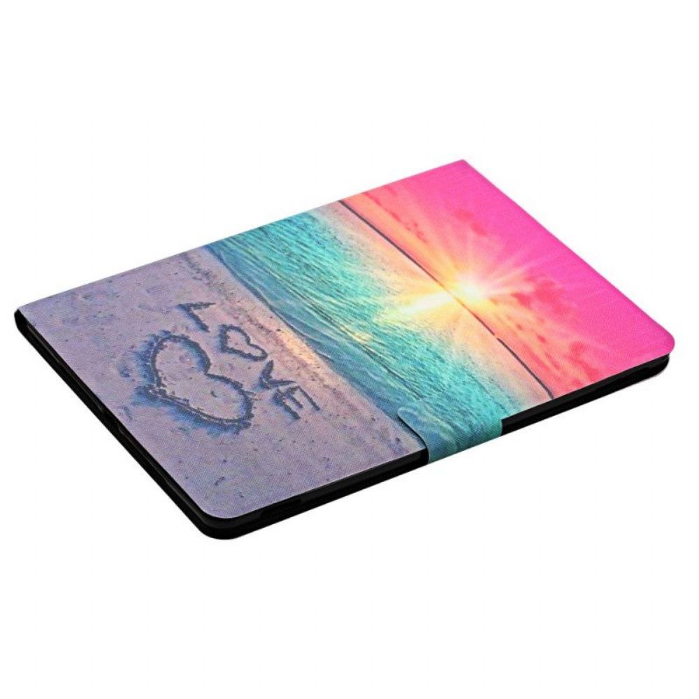 Flip Case Für Samsung Galaxy Tab A8 (2024) Sonnenuntergangsliebe