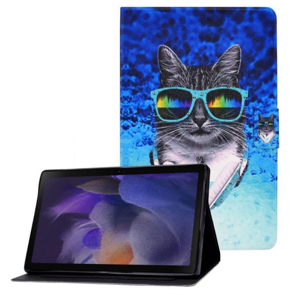 Lederhüllen Für Samsung Galaxy Tab A8 (2024) Disco-katze