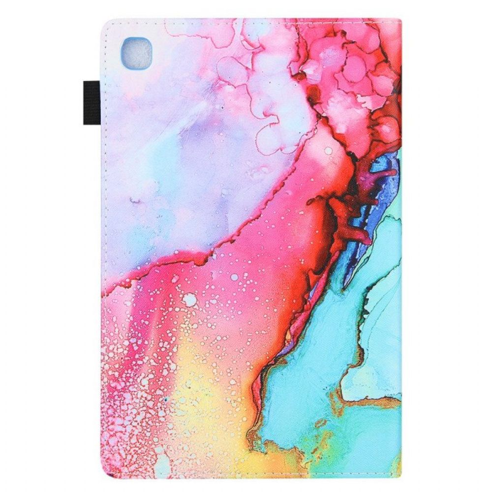 Lederhüllen Für Samsung Galaxy Tab A8 (2024) Marmorstil