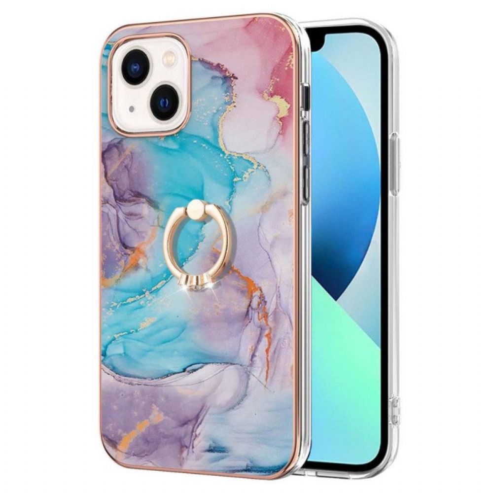 Handyhülle Für iPhone 15 Plus Marmor-stützring