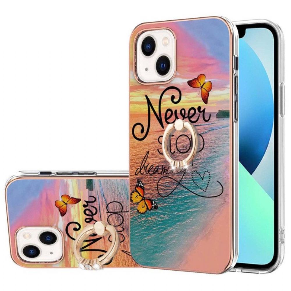 Handyhülle Für iPhone 15 Plus „never Stop Dreaming“-unterstützungsring