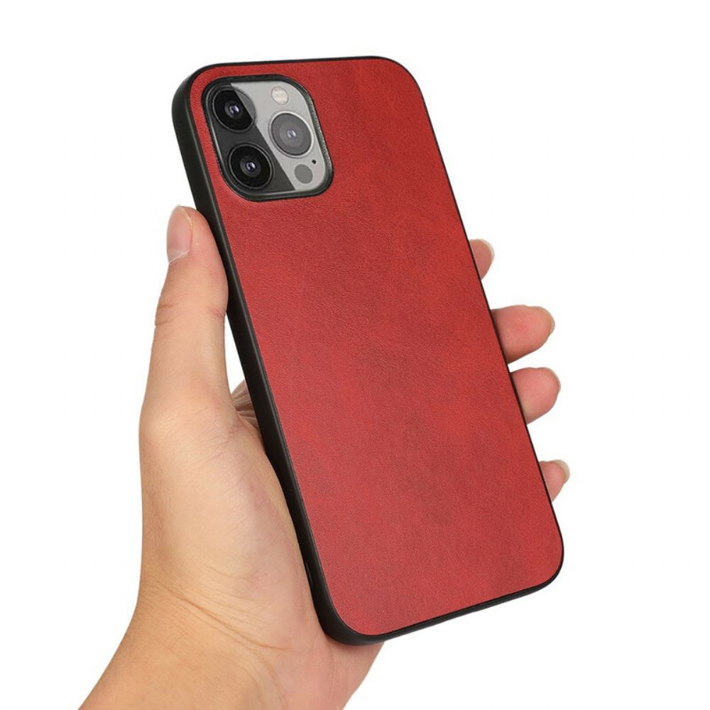 Handyhülle Für iPhone 13 Pro Max Lederoptik In Edler Optik