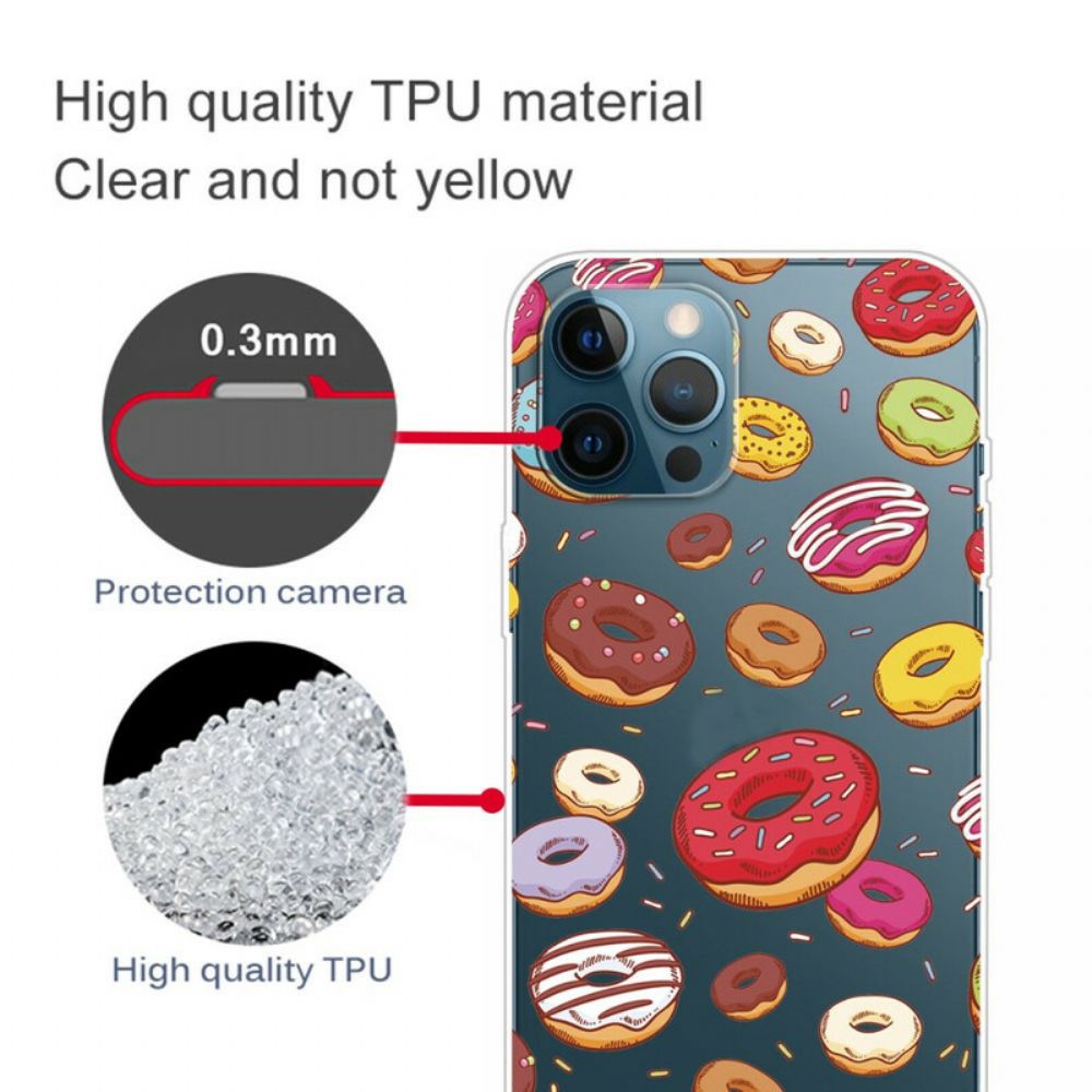 Handyhülle Für iPhone 13 Pro Max Liebe Donuts