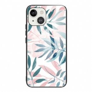 Handyhülle Für iPhone 13 Pro Max Pflanzlich Gehärtetes Glas