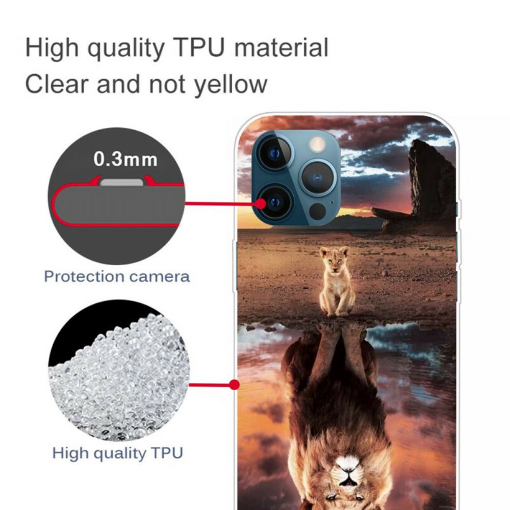 Hülle Für iPhone 13 Pro Max Löwenjunges Traum