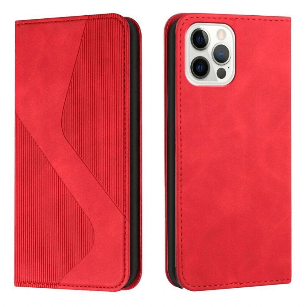 Schutzhülle Für iPhone 13 Pro Max Flip Case Lederoptik Im S-design