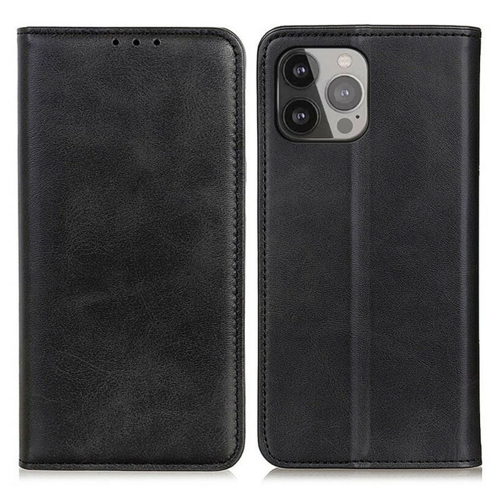 Schutzhülle Für iPhone 13 Pro Max Flip Case Litchi-spaltleder