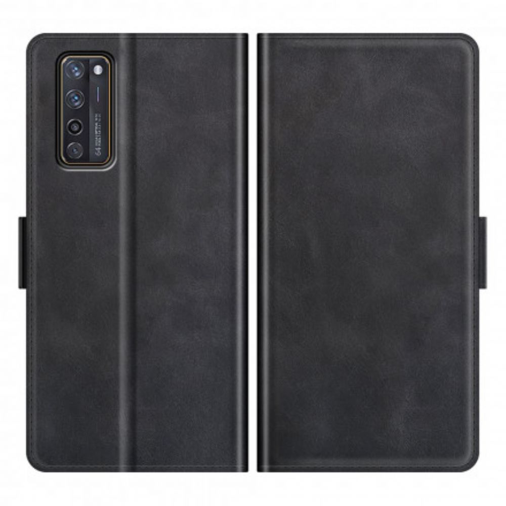 Lederhüllen Für ZTE Axon 20 4G / 5G Flip Case Klassische Doppelklappe