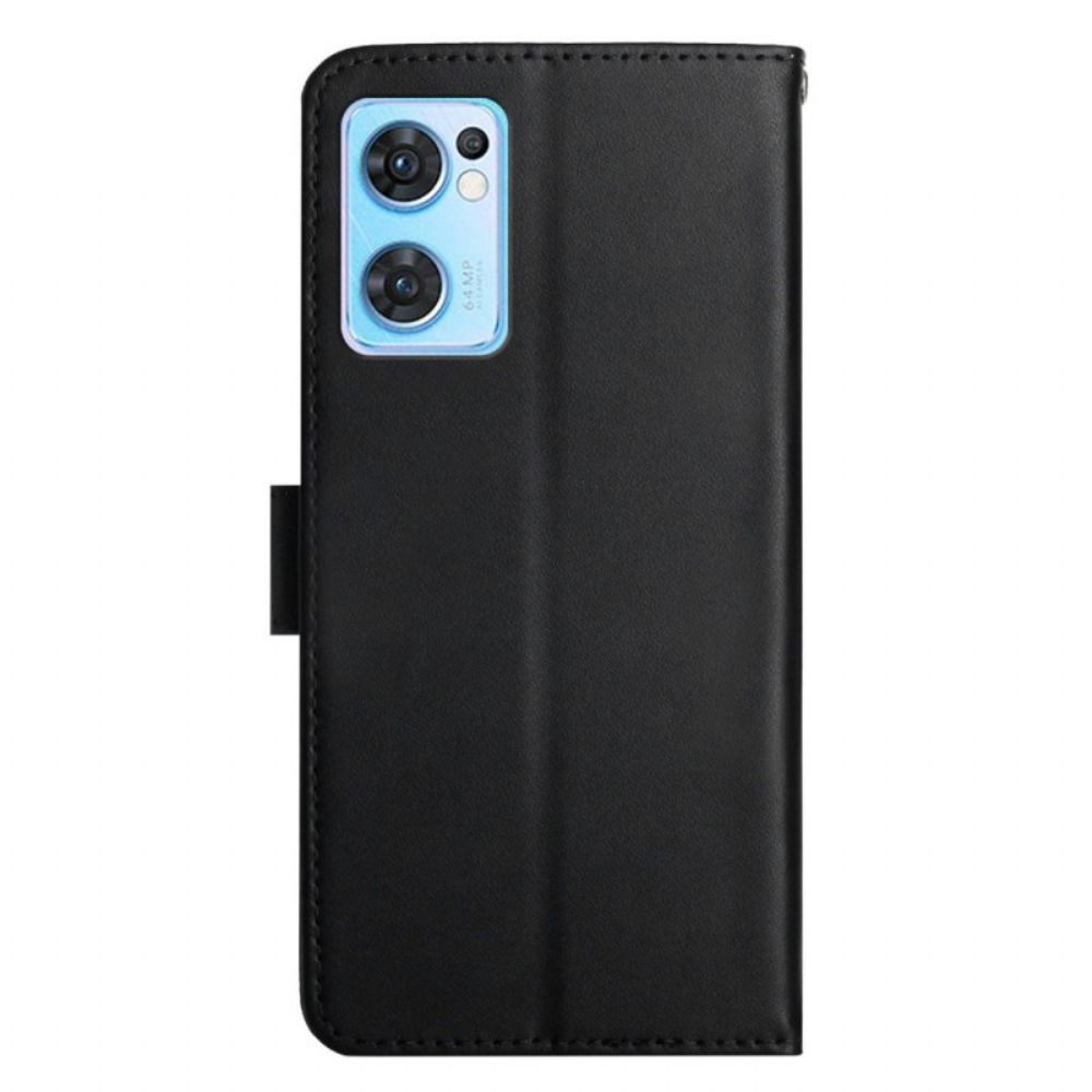 Flip Case Für Oppo Find X5 Lite Echtes Nappaleder