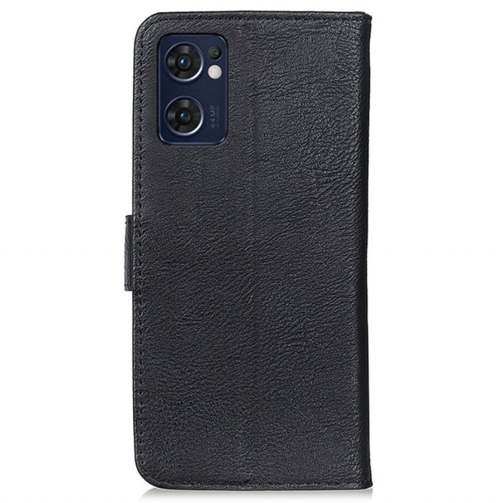 Flip Case Für Oppo Find X5 Lite Kunstleder Khazneh