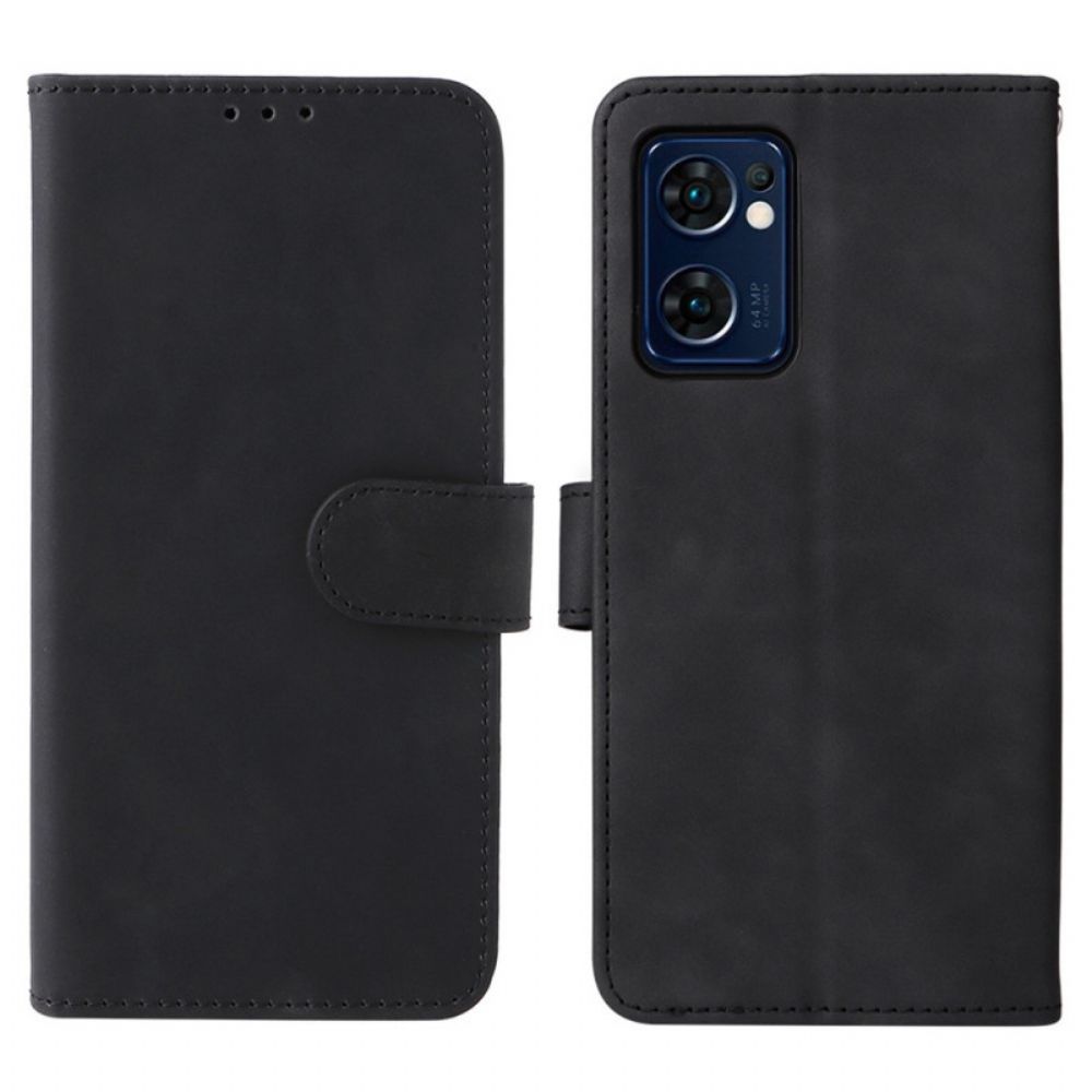 Flip Case Für Oppo Find X5 Lite Mit Kordel Einzigartiger Kunstlederriemen