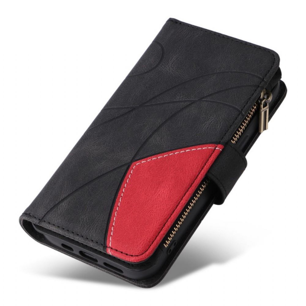 Flip Case Für Oppo Find X5 Lite Multifunktion Zweifarbig