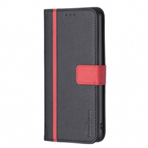 Flip Case Für Oppo Find X5 Lite Texuriertes Kunstleder Binfen Color