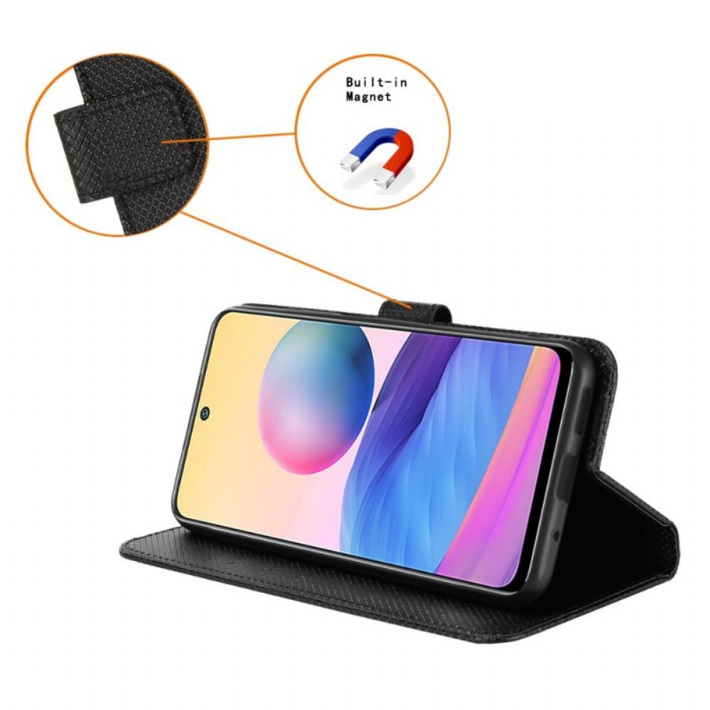 Lederhüllen Für Oppo Find X5 Lite Mit Kordel Gestylter Kunstlederriemen