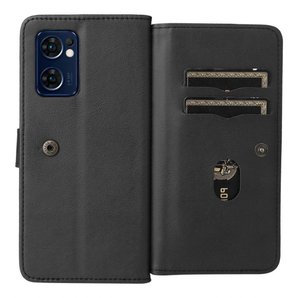 Lederhüllen Für Oppo Find X5 Lite Multi-karten