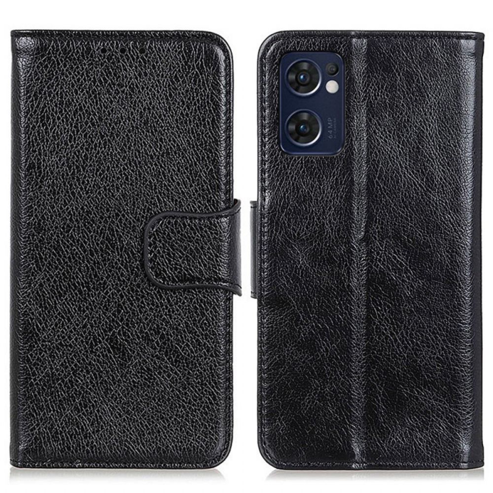 Lederhüllen Für Oppo Find X5 Lite Spaltnappaleder