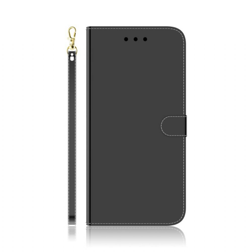 Lederhüllen Für Oppo Find X5 Lite Spiegel Mit Kunstlederbezug