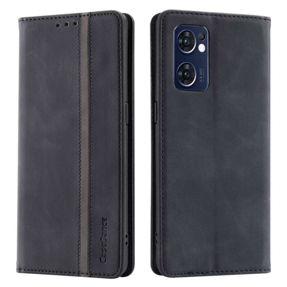 Schutzhülle Für Oppo Find X5 Lite Flip Case Etui Aus Kunstleder