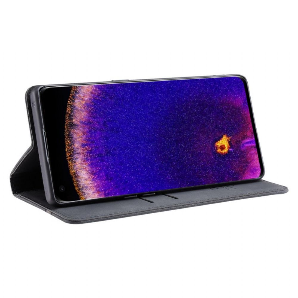 Schutzhülle Für Oppo Find X5 Lite Flip Case Etui Aus Kunstleder