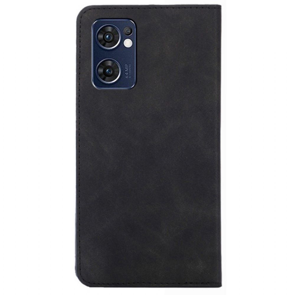 Schutzhülle Für Oppo Find X5 Lite Flip Case Skin-touch-leder-effekt