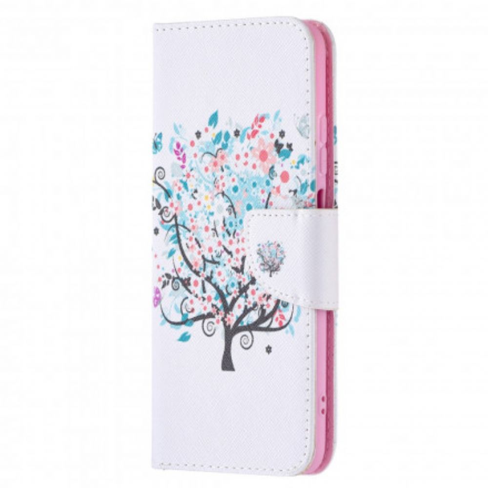 Flip Case Für Xiaomi Redmi Note 10 / 10S Blumiger Baum