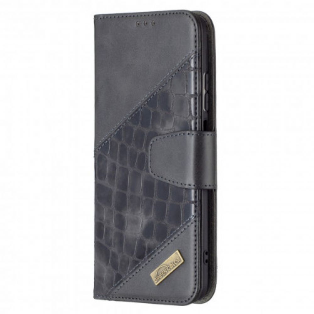 Flip Case Für Xiaomi Redmi Note 10 / 10S Klassischer Krokodilleder-effekt