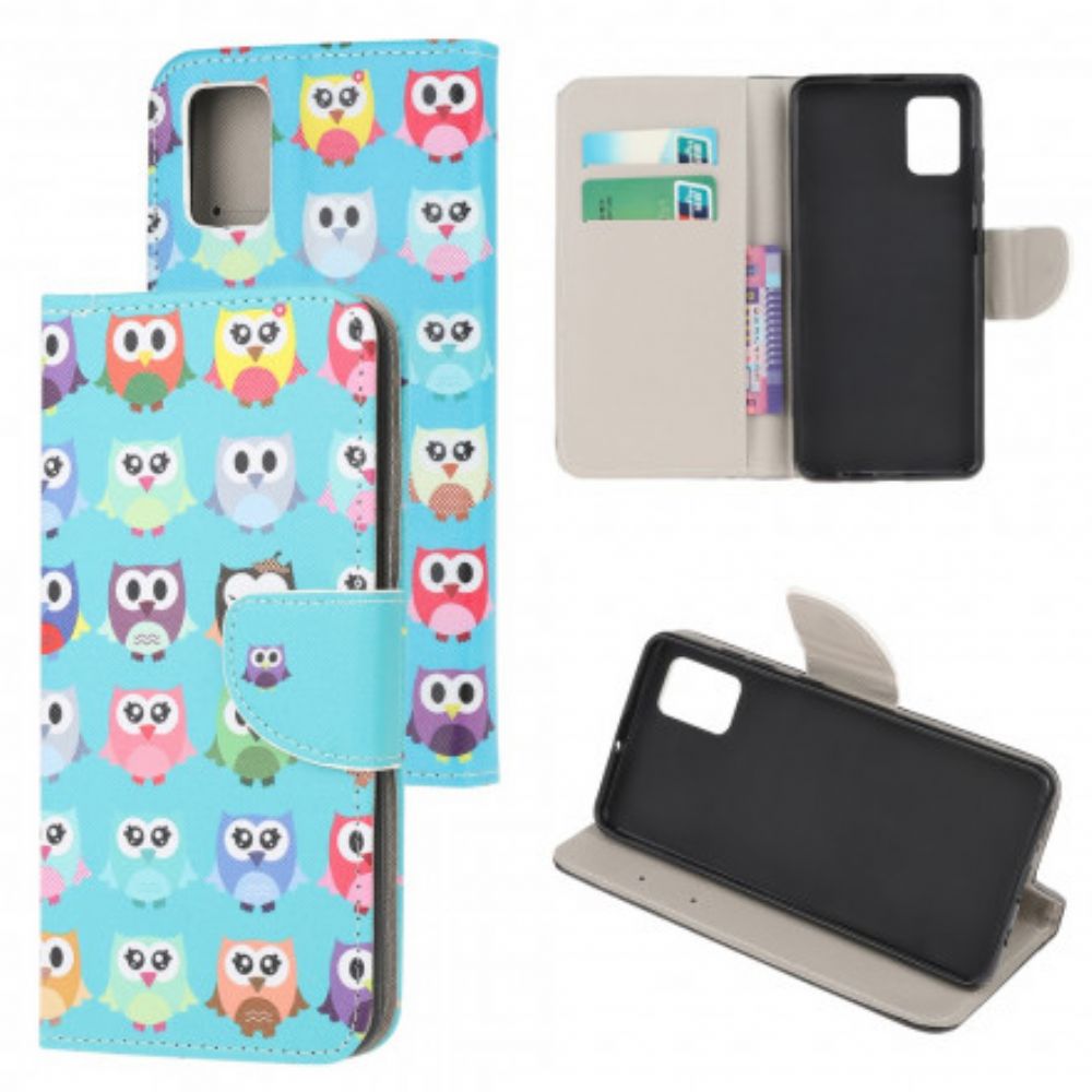 Flip Case Für Xiaomi Redmi Note 10 / 10S Mehrere Eulen 2
