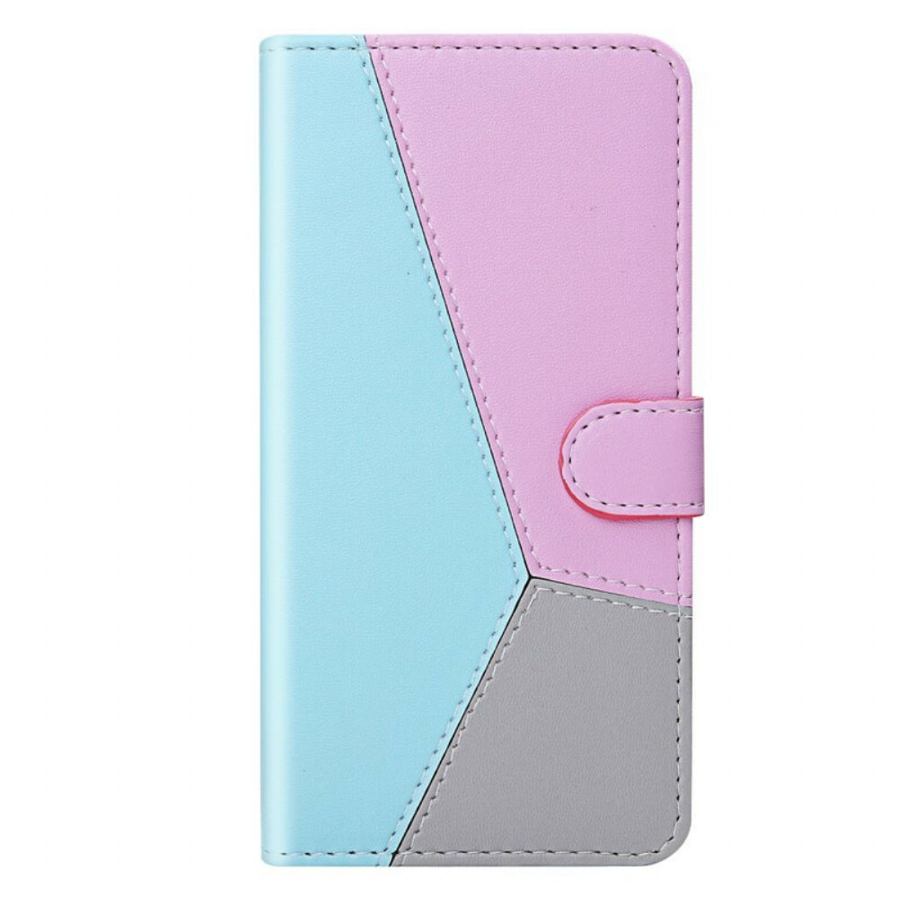 Flip Case Für Xiaomi Redmi Note 10 / 10S Tricolor Lederoptik
