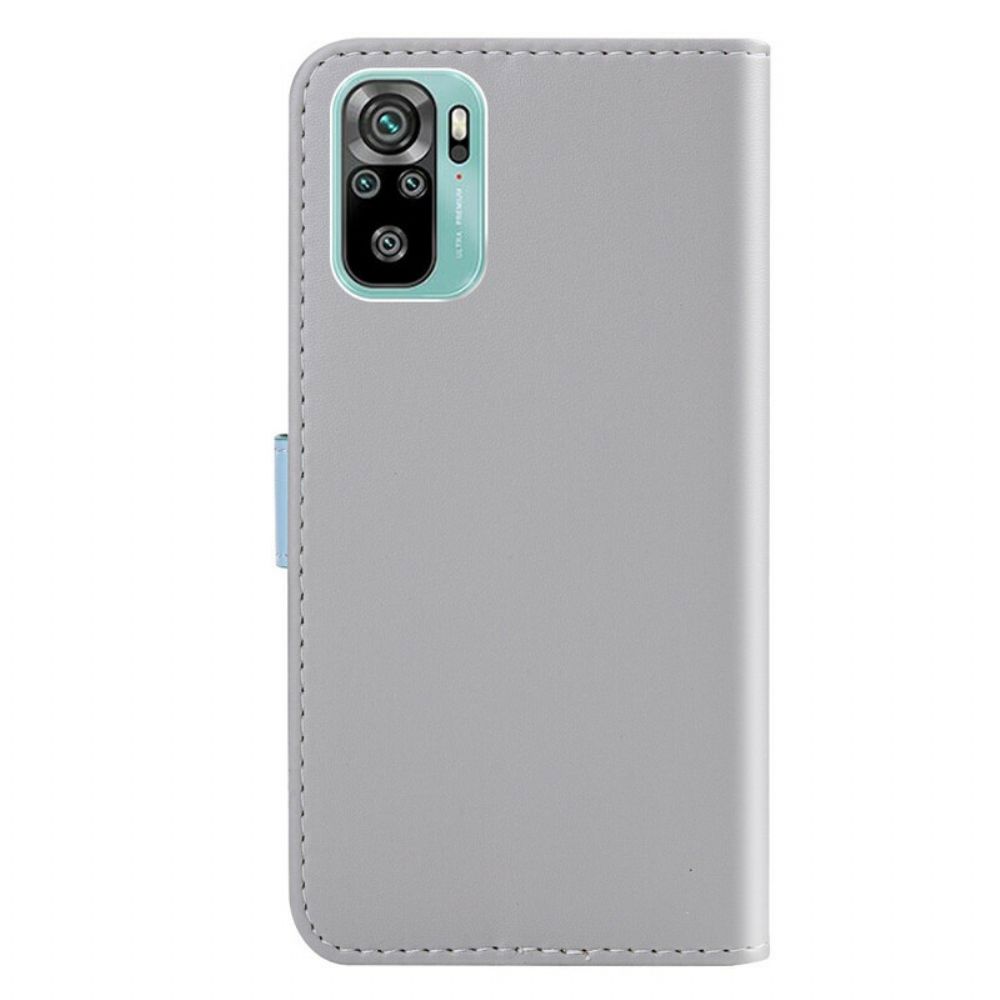 Flip Case Für Xiaomi Redmi Note 10 / 10S Tricolor Lederoptik
